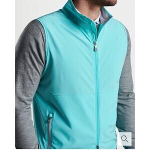Peter Millar Crown Crafted Flex Adapt Full-Zip Vest Turquoise XL Lightweight NWT